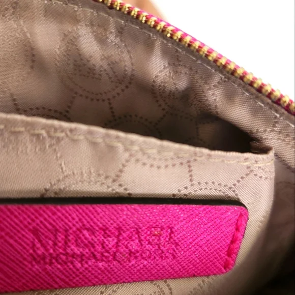Michael Kors Large Pink Studded Clutch - Picture 3 of 8